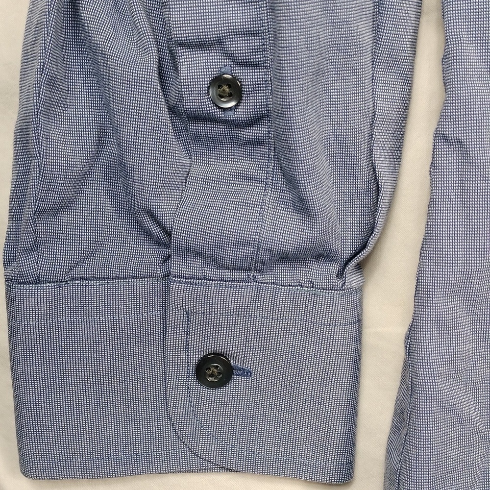 Kenneth Roberts platinum men's long sleeved button down shirt sized 17 (34/35) - Picture 6 of 11
